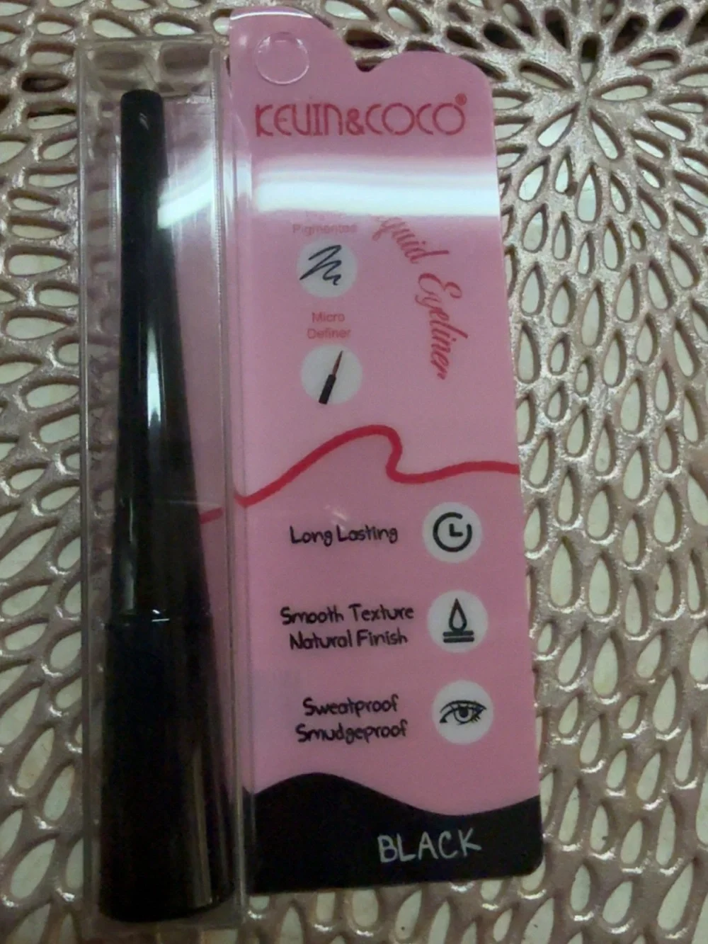 Keun & Coco Black Liquid Eyeliner — Precision Liner in Black